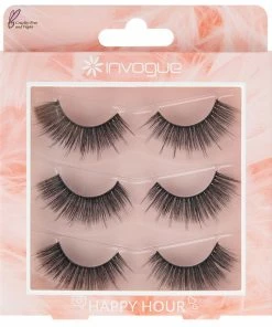 Invogue False Eyelashes Happy Hour Multipack (3 Pairs)