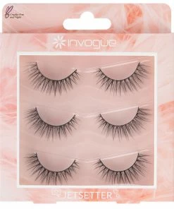 Invogue False Eyelashes Jetsetter Multipack (3 Pairs) New Arrivals