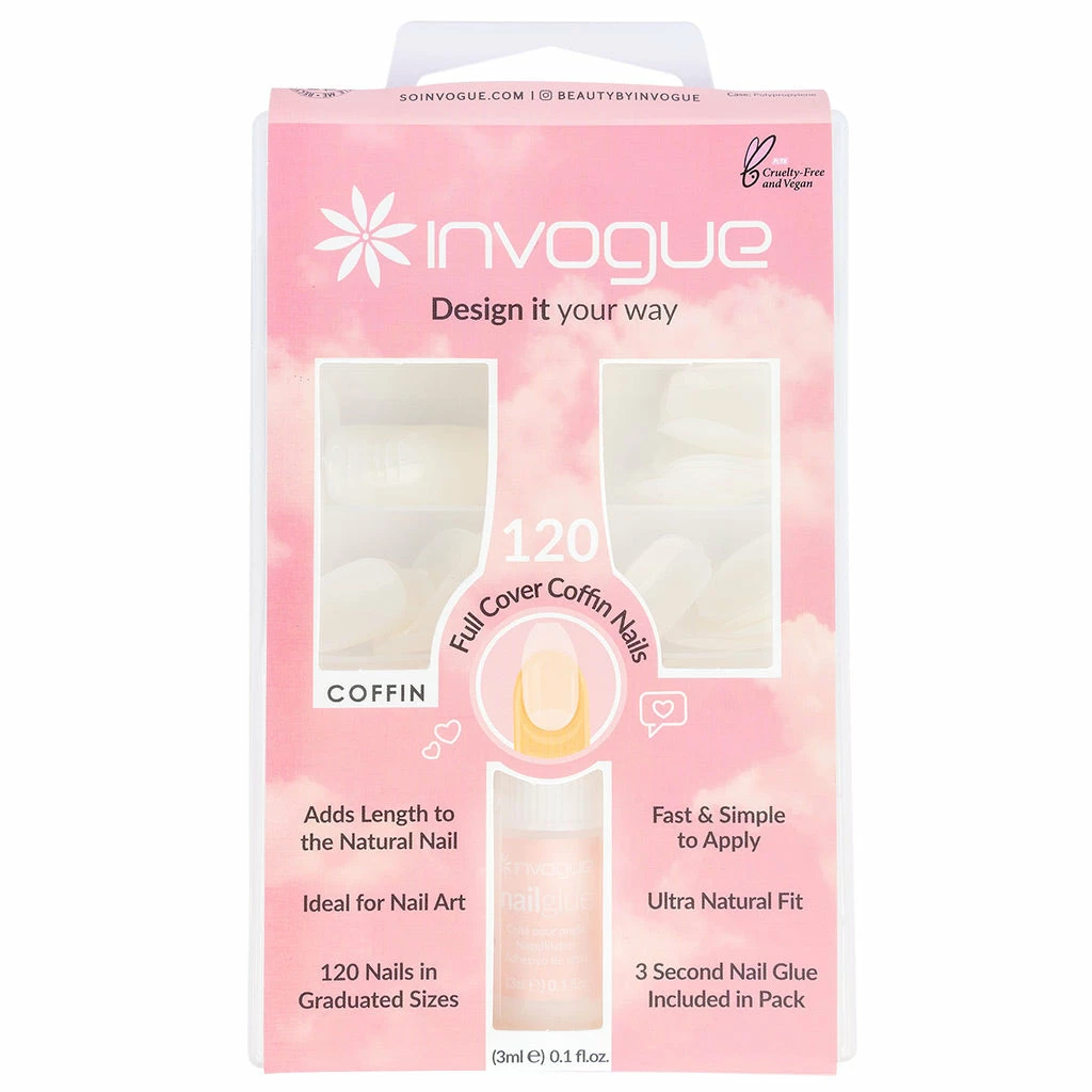 New Arrivals Invogue False Nails - Full Cover Coffin Nails 3 New Arrivals Invogue False Nails - Full Cover Coffin Nails