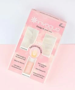 New Arrivals Invogue False Nails - Full Cover Coffin Nails