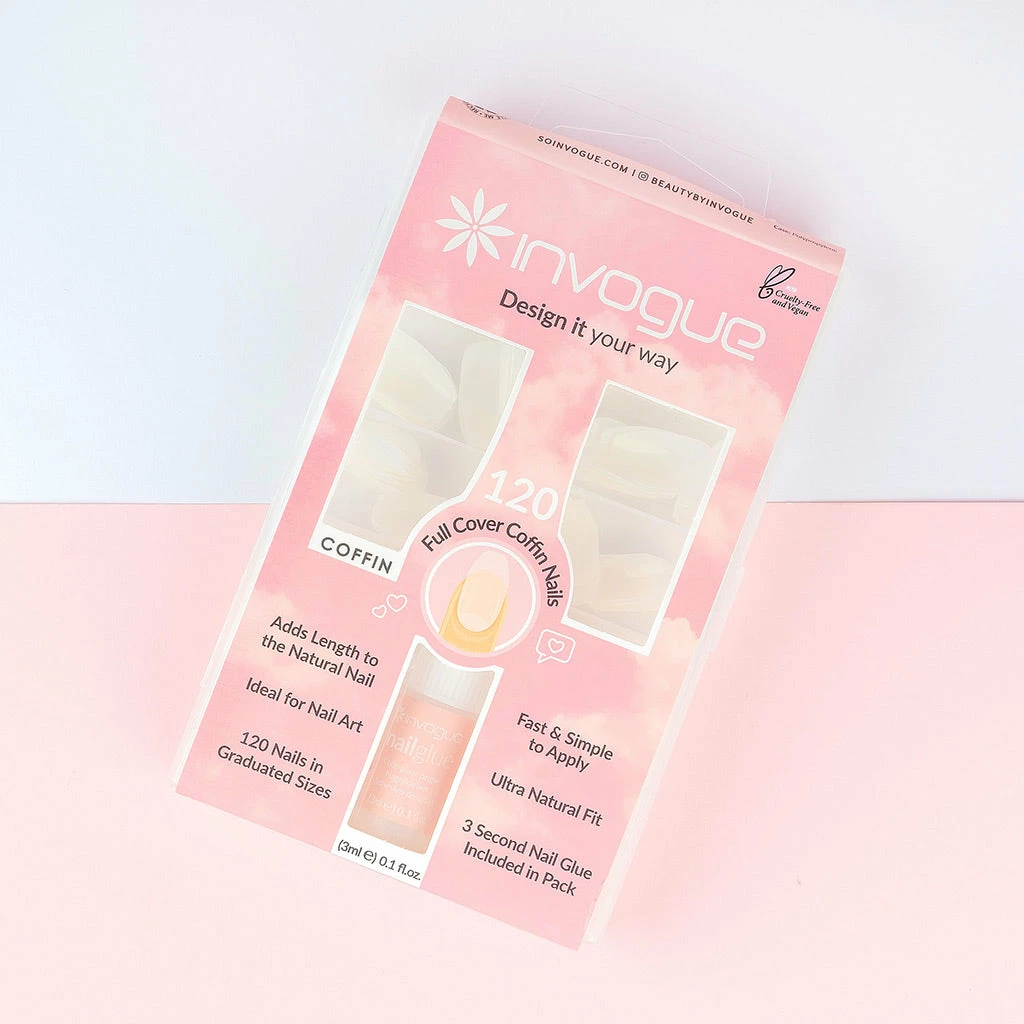 New Arrivals Invogue False Nails - Full Cover Coffin Nails 4 New Arrivals Invogue False Nails - Full Cover Coffin Nails