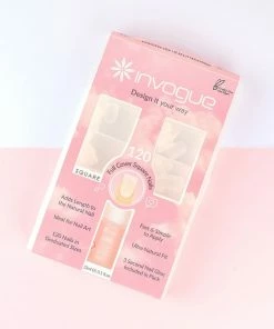 Invogue False Nails - Full Cover Square Nails New Arrivals