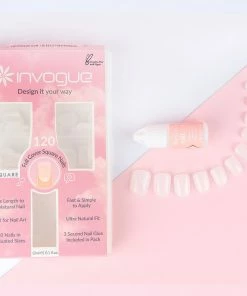 Invogue False Nails - Full Cover Square Nails New Arrivals