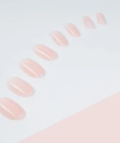 Invogue False Nails Oval Medium Length - Baby Pink
