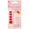 New Arrivals Invogue False Nails Square Medium Length - Bright Red