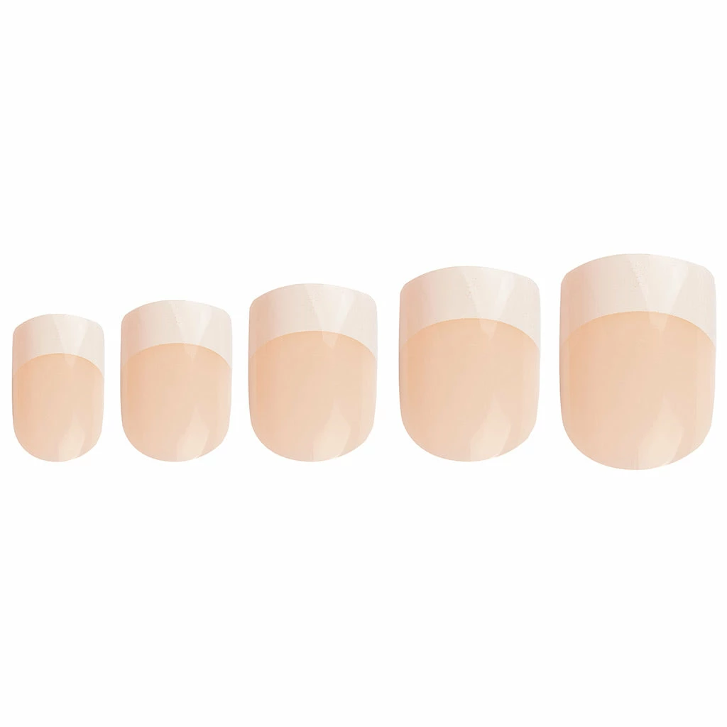 New Arrivals Invogue False Nails Square Medium Length - Classic French Natural Pink 4 New Arrivals Invogue False Nails Square Medium Length - Classic French Natural Pink