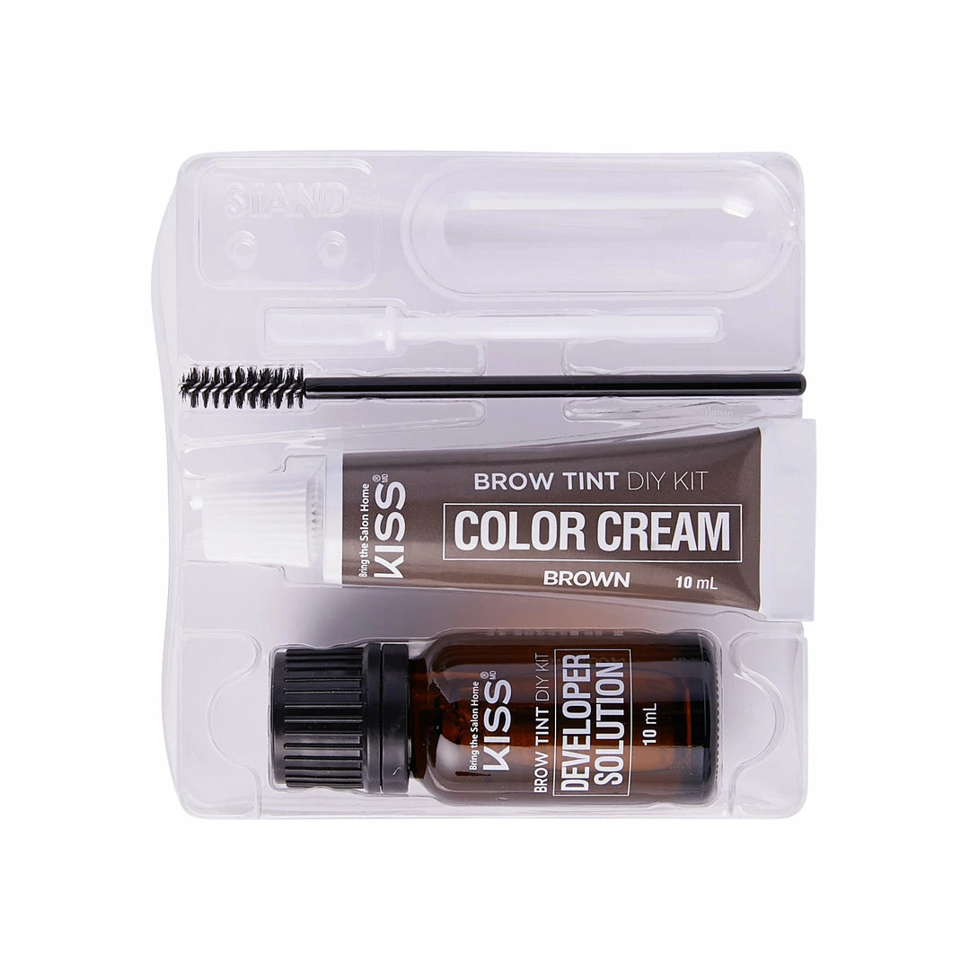 Kiss Lashes Kiss Brow Tint DIY Kit - Brown 4 Kiss Lashes Kiss Brow Tint DIY Kit - Brown