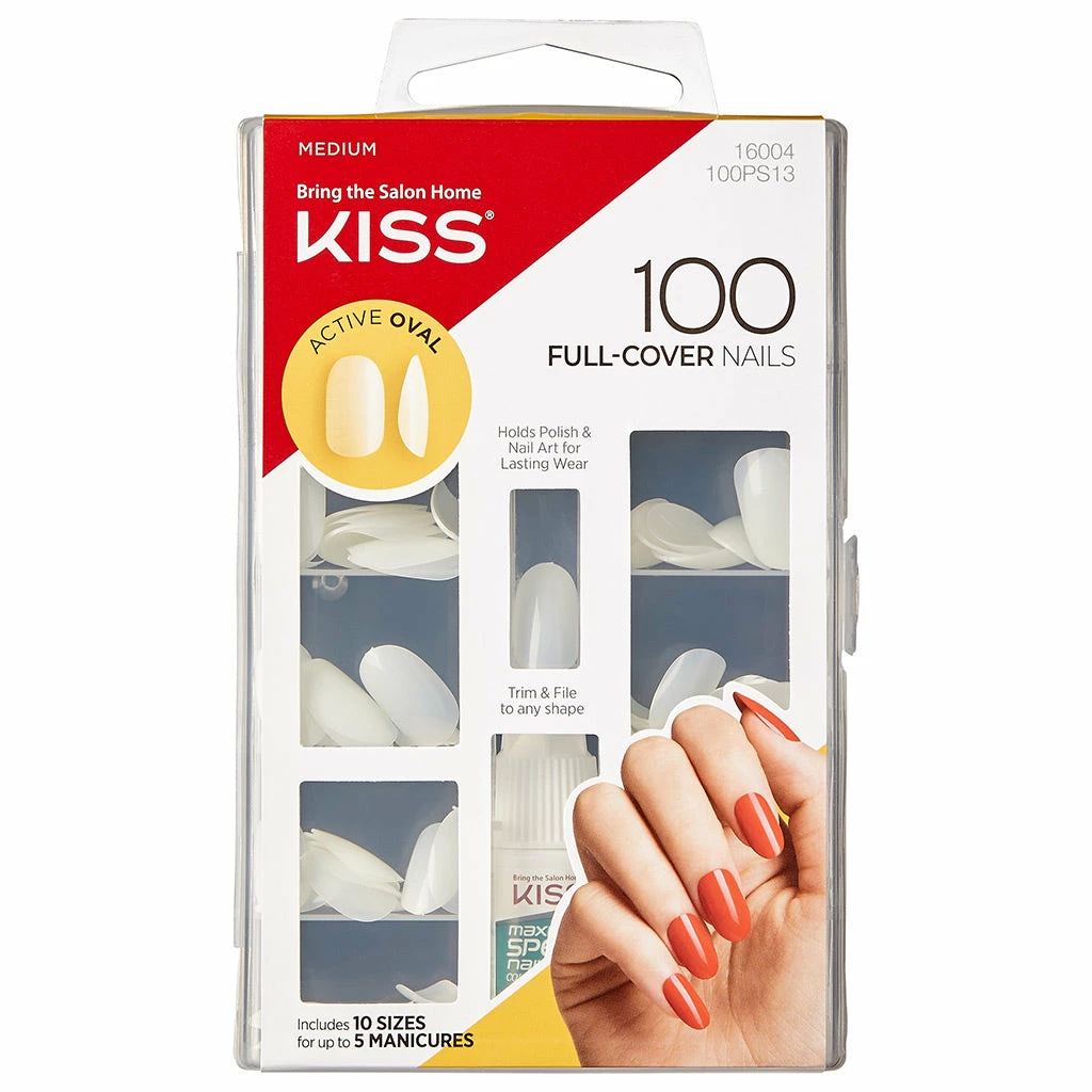 Kiss Lashes New Arrivals Kiss False Nails - Full Cover Active Oval Nails 3 Kiss Lashes New Arrivals Kiss False Nails - Full Cover Active Oval Nails