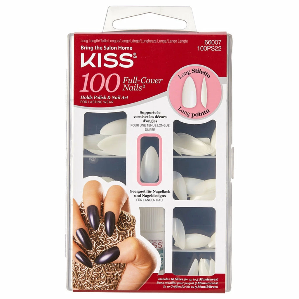 Kiss Lashes Kiss False Nails - Full Cover Long Stiletto Nails New Arrivals 3 Kiss Lashes Kiss False Nails - Full Cover Long Stiletto Nails New Arrivals