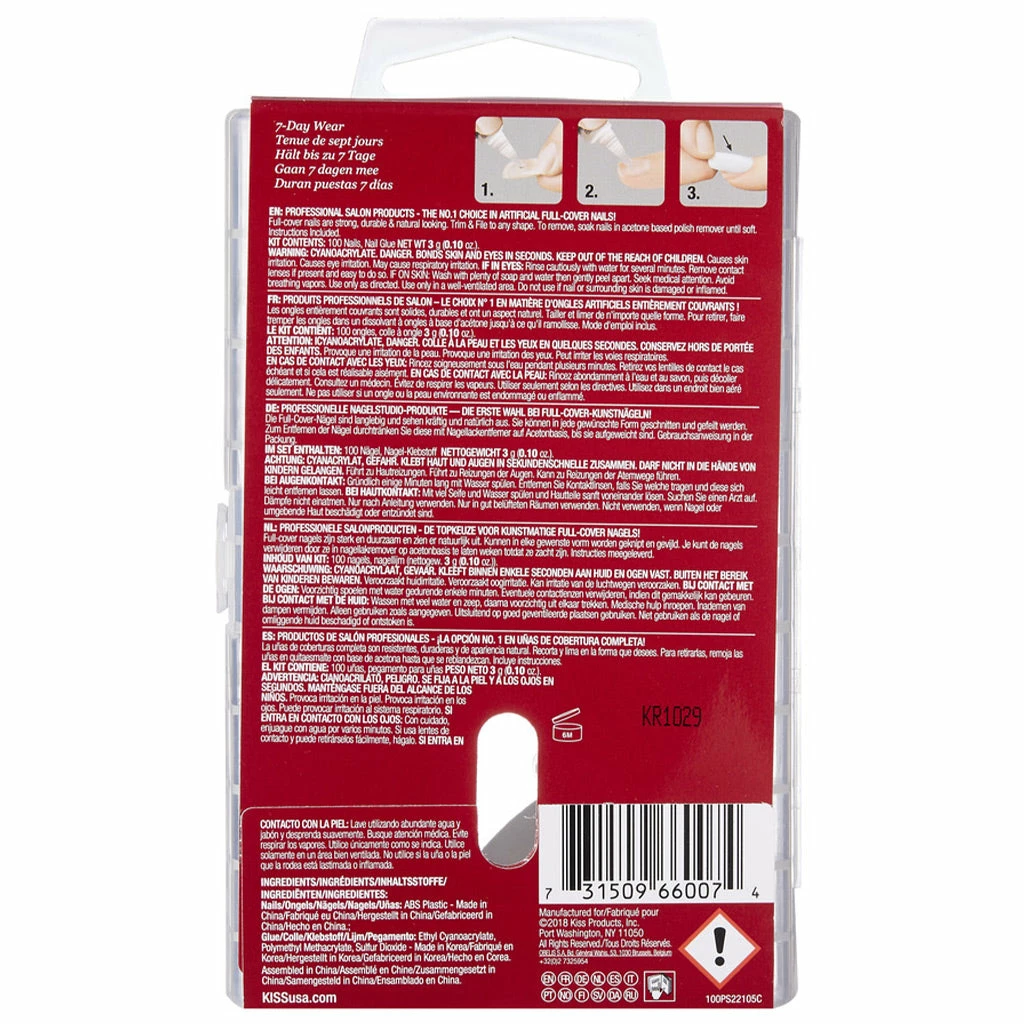 Kiss Lashes Kiss False Nails - Full Cover Long Stiletto Nails New Arrivals 5 Kiss Lashes Kiss False Nails - Full Cover Long Stiletto Nails New Arrivals