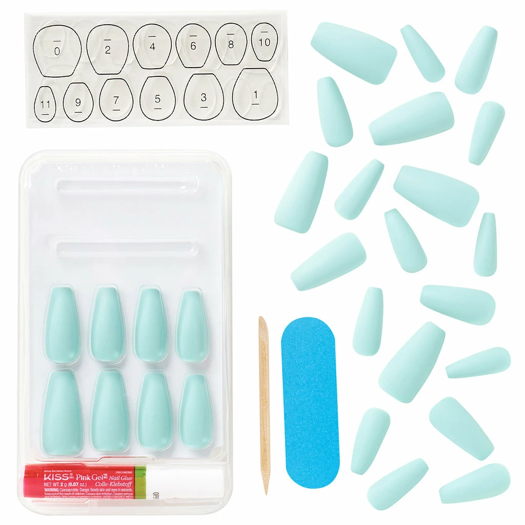 Kiss Lashes Kiss False Nails Gel Fantasy Sculpted Nails - Back It Up 4 Kiss Lashes Kiss False Nails Gel Fantasy Sculpted Nails - Back It Up