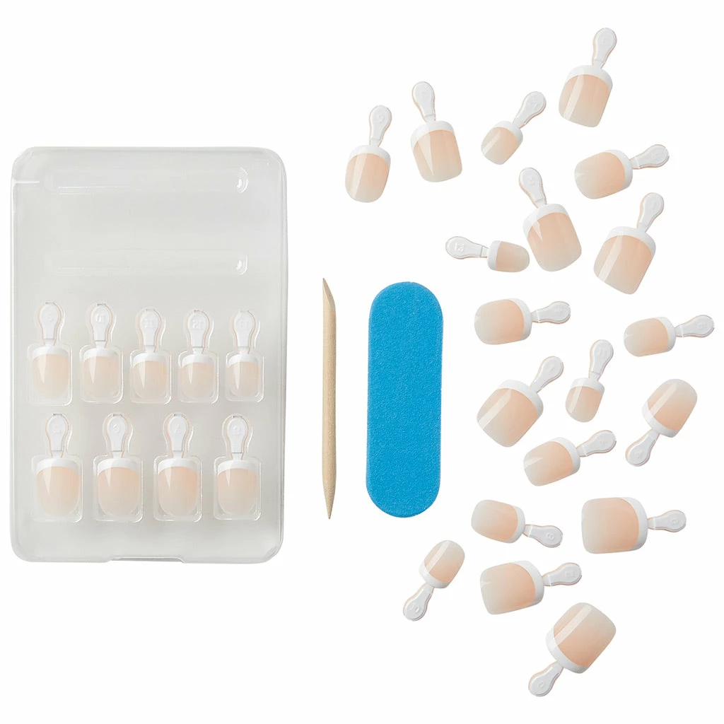 Kiss Lashes Kiss False Nails Salon Acrylic French Nails - Crush Hour 4 Kiss Lashes Kiss False Nails Salon Acrylic French Nails - Crush Hour