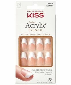 Kiss Lashes New Arrivals Kiss False Nails Salon Acrylic French Nails - Je T'aime