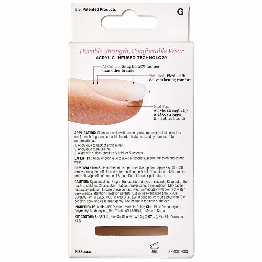 Kiss Lashes Kiss False Nails Salon Acrylic Natural Nails - Euphoria New Arrivals 5 Kiss Lashes Kiss False Nails Salon Acrylic Natural Nails - Euphoria New Arrivals