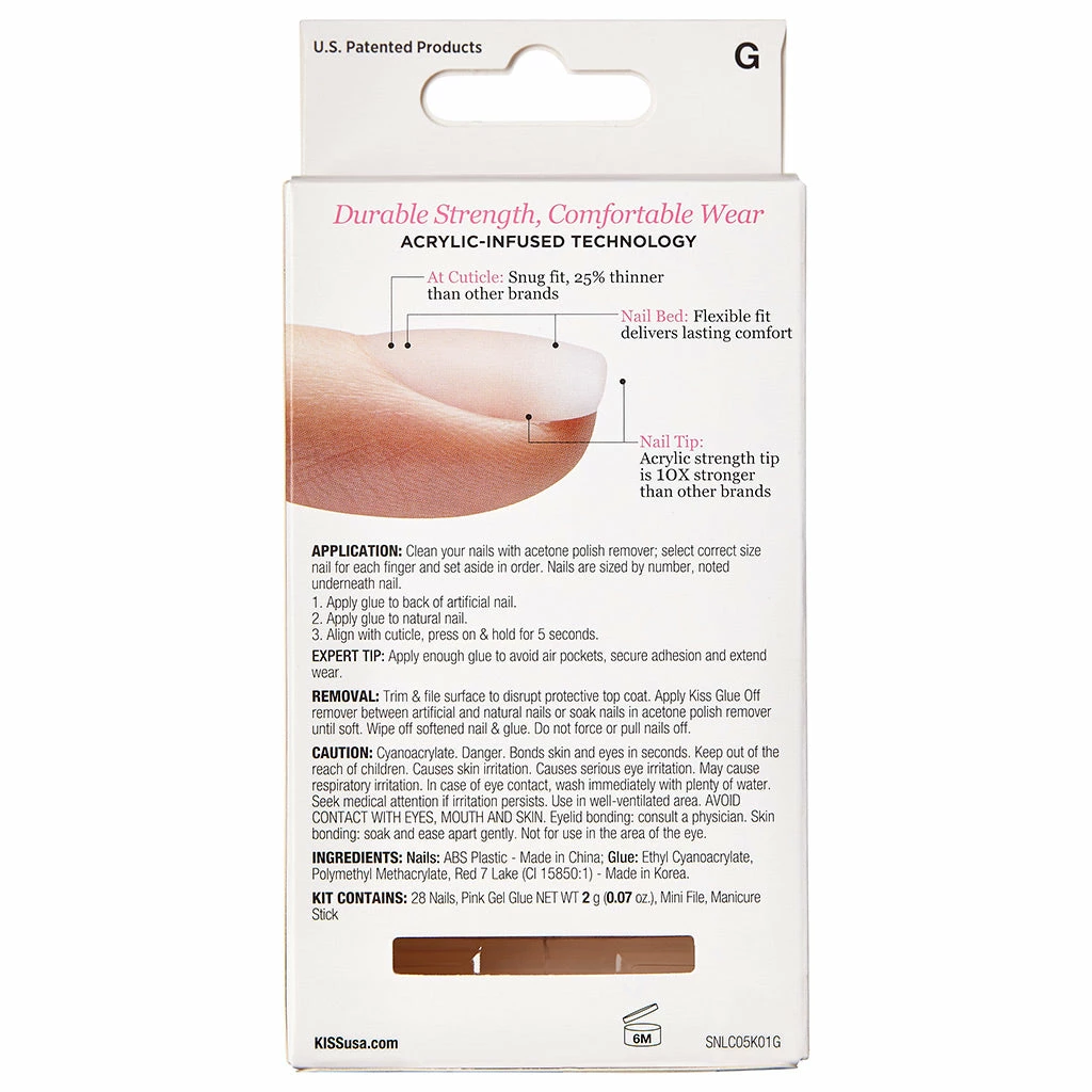 Kiss Lashes Kiss False Nails Salon Acrylic Natural Nails - Strong Enough New Arrivals 5 Kiss Lashes Kiss False Nails Salon Acrylic Natural Nails - Strong Enough New Arrivals