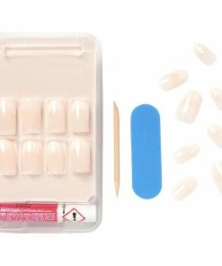 Kiss Lashes Kiss False Nails Salon Acrylic Nude French Nails - Graceful
