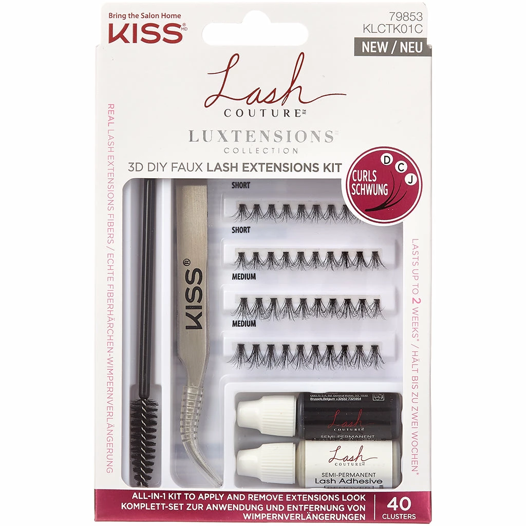 Kiss Lashes Kiss Lash Couture 3D DIY Faux Lash Extensions Kit New Arrivals 3 Kiss Lashes Kiss Lash Couture 3D DIY Faux Lash Extensions Kit New Arrivals
