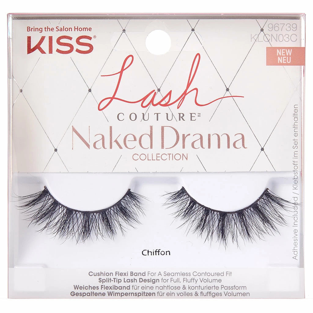 Kiss Lashes New Arrivals Kiss Lash Couture Naked Drama - Chiffon 3 Kiss Lashes New Arrivals Kiss Lash Couture Naked Drama - Chiffon