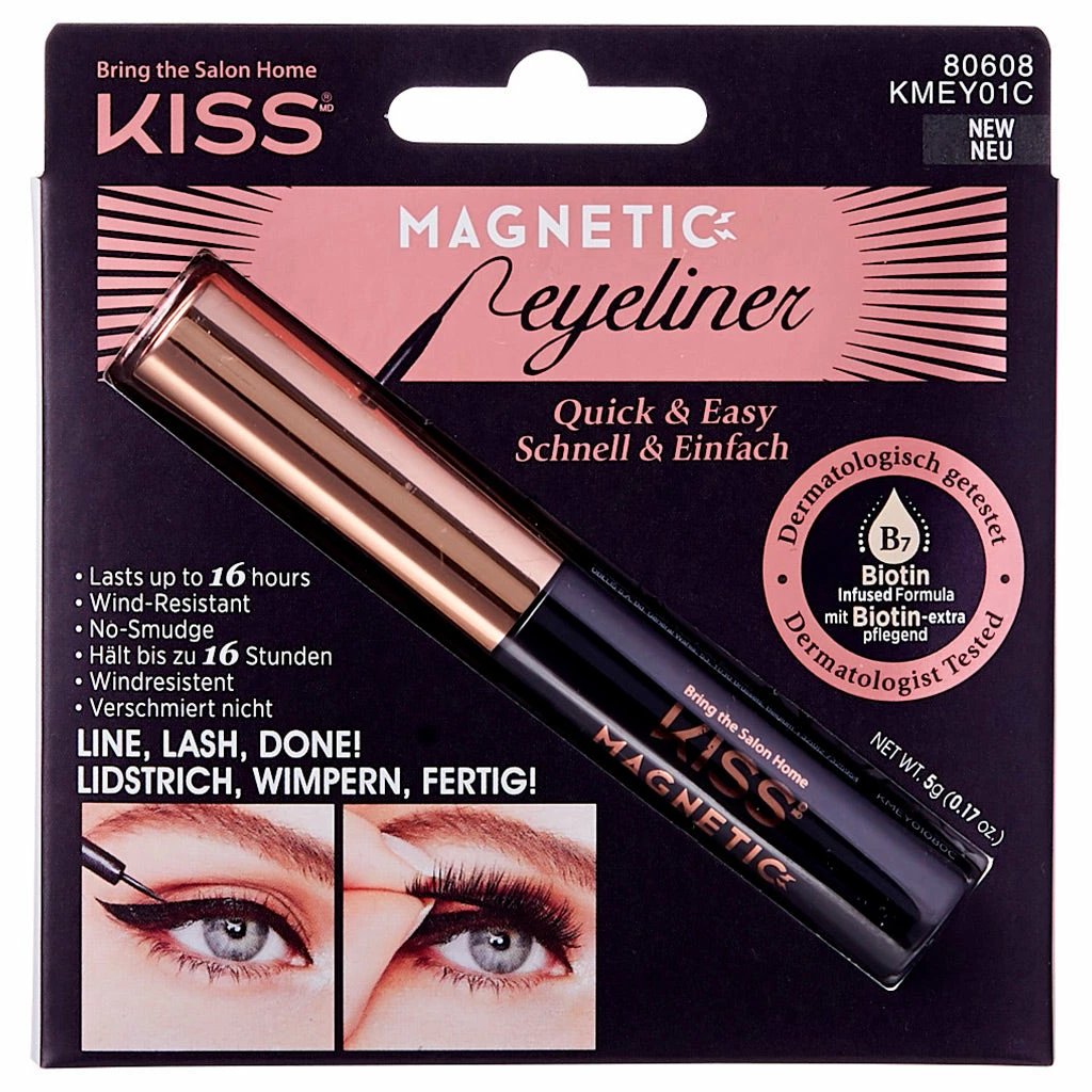 Kiss Lashes New Arrivals Kiss Magnetic Eyeliner (5g) 3 Kiss Lashes New Arrivals Kiss Magnetic Eyeliner (5g)