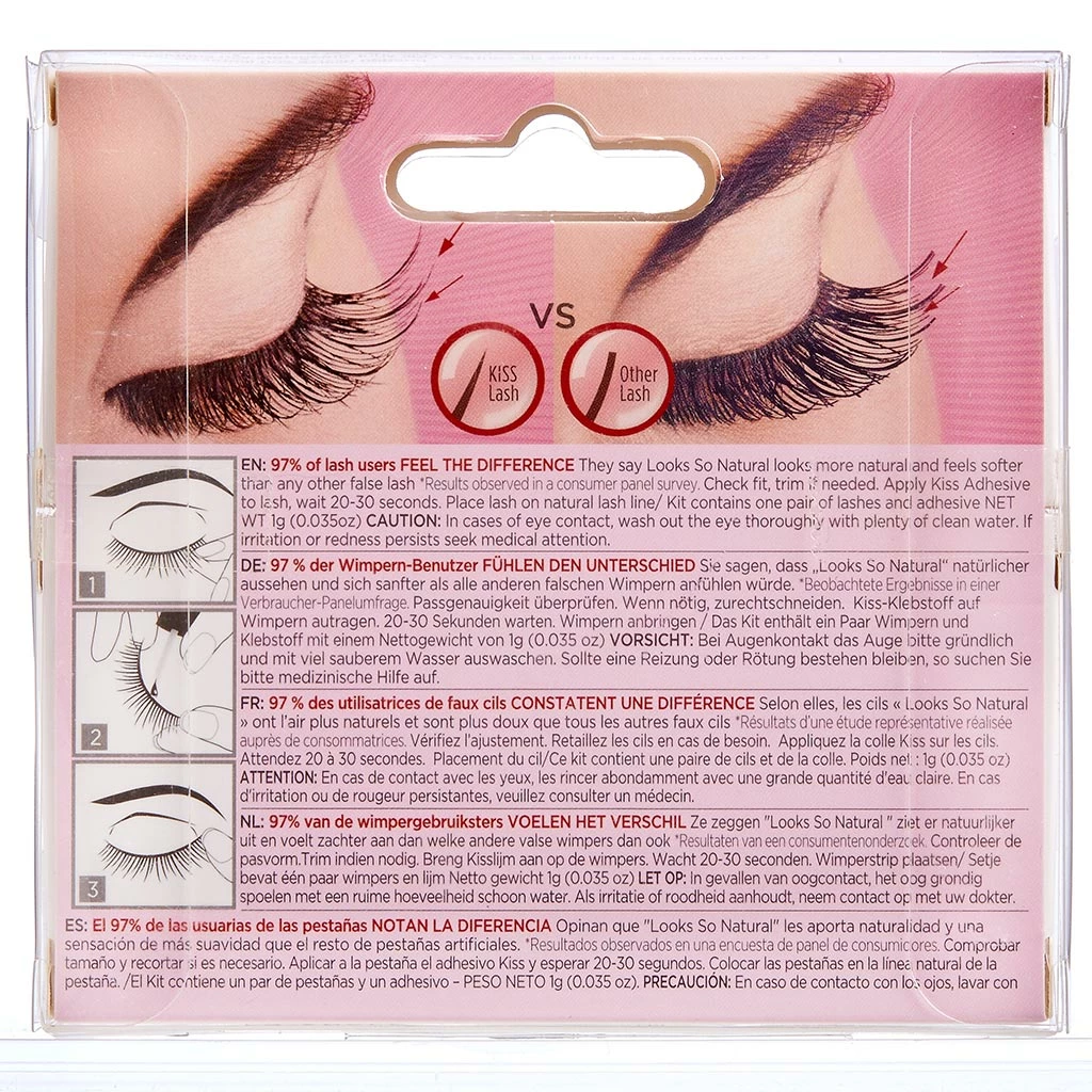Kiss Lashes New Arrivals Kiss Natural Lashes - Hot 7 Kiss Lashes New Arrivals Kiss Natural Lashes - Hot