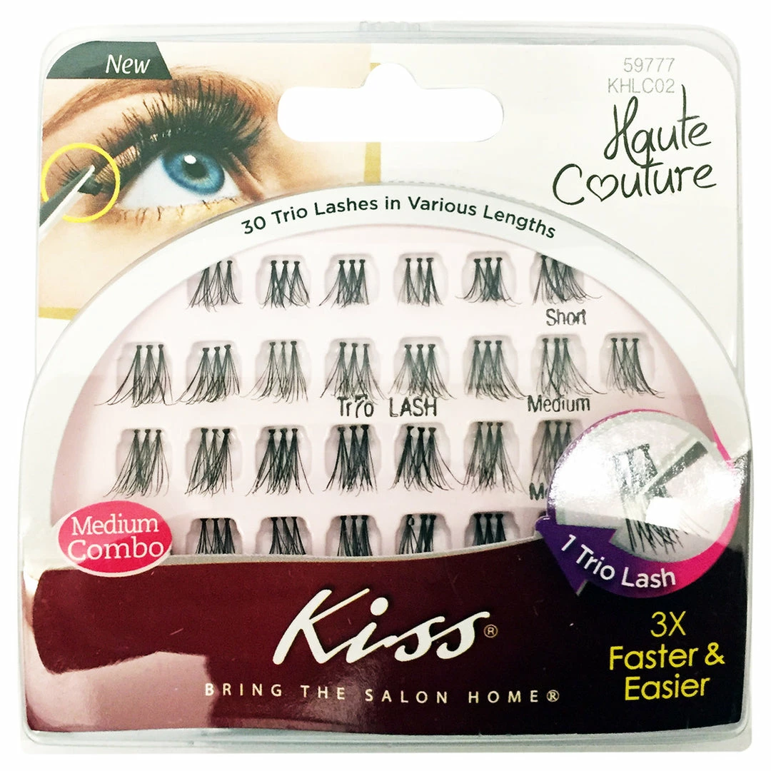 Kiss Lashes New Arrivals Kiss Haute Couture Trio Lashes - Medium Combo 3 Kiss Lashes New Arrivals Kiss Haute Couture Trio Lashes - Medium Combo