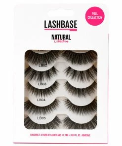 LashBase Beauty Natural Collection False Eyelashes (5 Pairs) New Arrivals