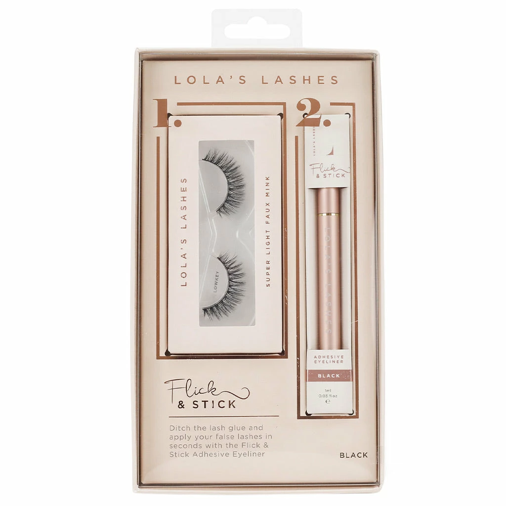 Lola's Lashes Flick & Stick Kit - Lowkey With Black Liner Best Sellers 3 Lola's Lashes Flick & Stick Kit - Lowkey With Black Liner Best Sellers