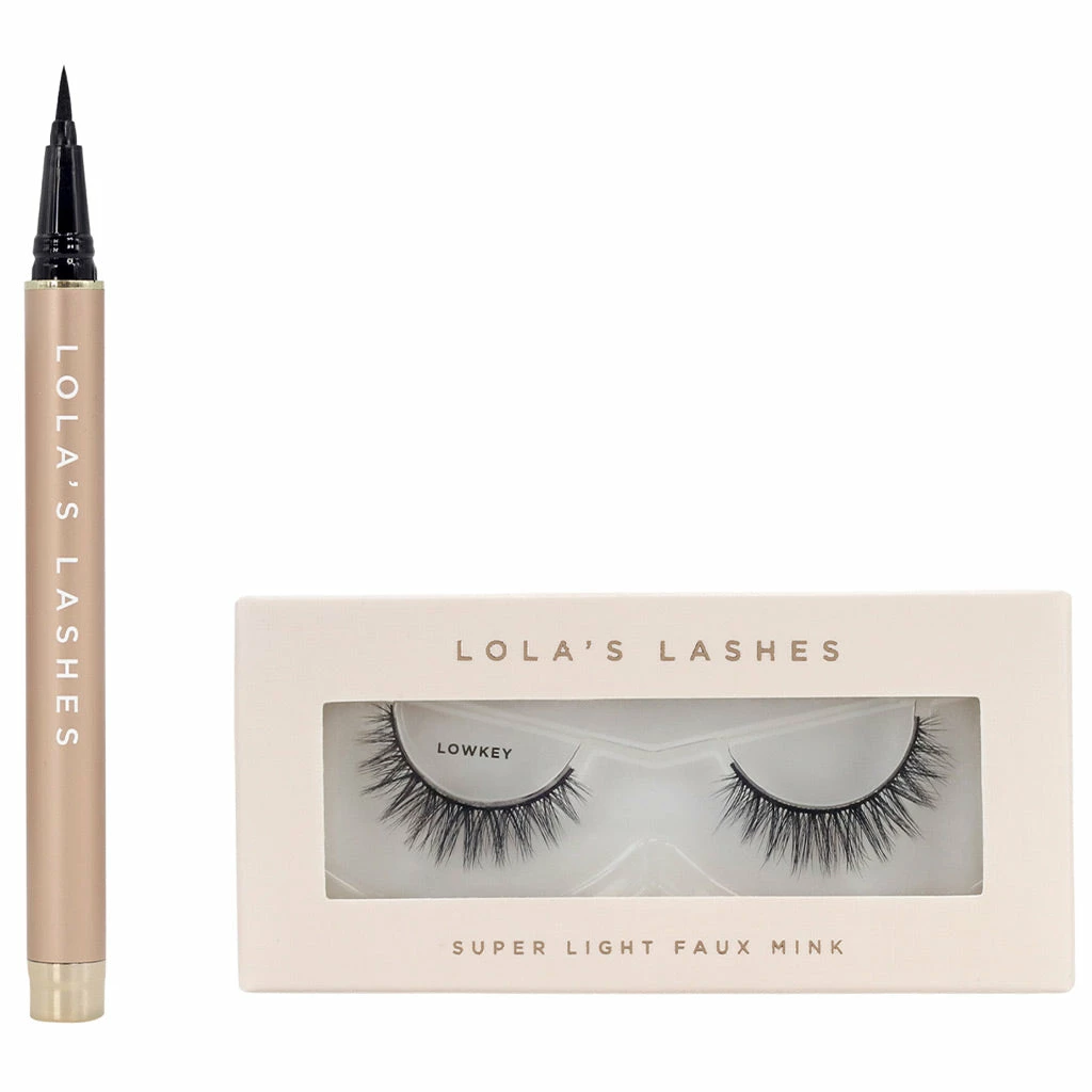 Lola's Lashes Flick & Stick Kit - Lowkey With Black Liner Best Sellers 4 Lola's Lashes Flick & Stick Kit - Lowkey With Black Liner Best Sellers