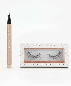 Lola's Lashes Flick & Stick Kit - Sapphire With Black Liner