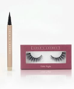 Lola's Lashes X Liberty Flick & Stick Kit - Girls Night With Black Liner