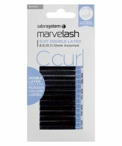 Salon System Marvelash C Curl Lashes 0.07 Double Layer, Assorted Length (8, 9, 10, 11, 12mm) Best Sellers