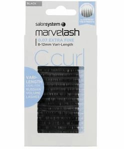 Salon System Marvelash C Curl Lashes 0.07 Extra Fine Vari-Length, Assorted Length (8-12mm) Best Sellers