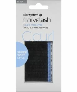 Salon System Best Sellers Marvelash C Curl Lashes 0.20 Volume Super Soft, Assorted Length (9, 11, 13, 15mm)