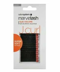 Salon System Marvelash J Curl Lashes 0.20 Volume Super Soft, Assorted Length (9, 11, 13, 15mm)