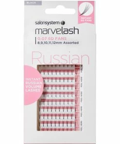Salon System Marvelash Russian Volume Lashes 0.07 6D Fans, Assorted Length (8, 9, 10, 11, 12mm) Best Sellers