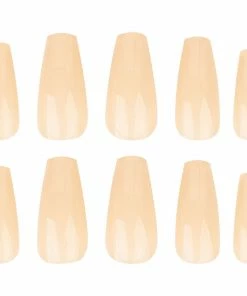 Nail HQ False Nails Long Coffin - Creamy Nude New Arrivals