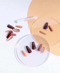 Nail HQ False Nails Long Coffin - Mixed Nudes New Arrivals