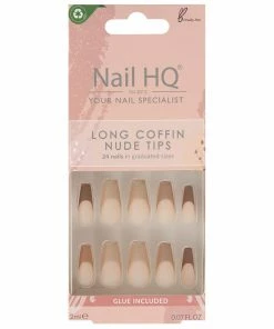 Nail HQ False Nails Long Coffin - Nude Tips New Arrivals