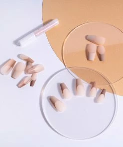 Nail HQ False Nails Long Coffin - Nude Tips New Arrivals 7 Nail HQ False Nails Long Coffin - Nude Tips New Arrivals