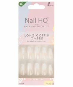 New Arrivals Nail HQ False Nails Long Coffin - Ombre