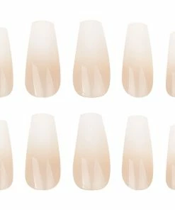 New Arrivals Nail HQ False Nails Long Coffin - Ombre