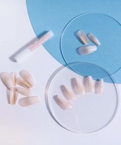 New Arrivals Nail HQ False Nails Long Coffin - Ombre