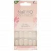 Nail HQ False Nails Oval - French New Arrivals