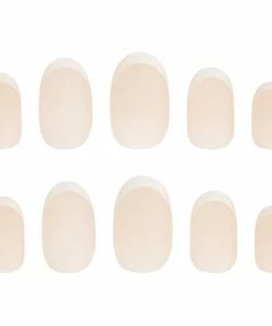 Nail HQ False Nails Oval - French New Arrivals