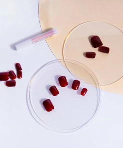 Nail HQ False Nails Square - Deep Red 7 Nail HQ False Nails Square - Deep Red