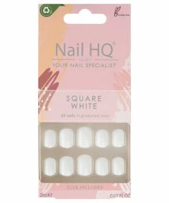 Nail HQ False Nails Square - White New Arrivals
