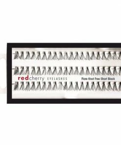 Red Cherry Lashes - Knot Free Flare Short Black