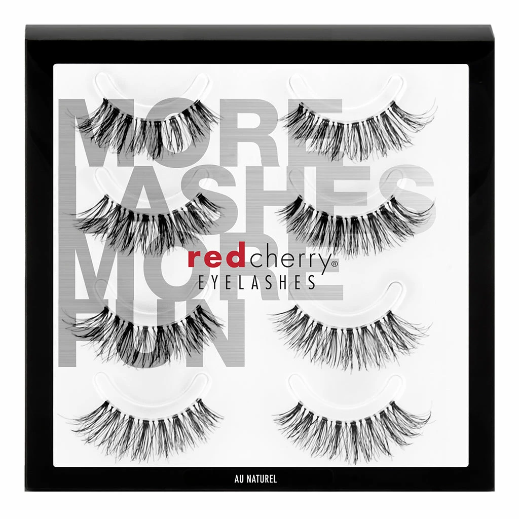 Red Cherry Lashes - Au Naturel Multipack (4 Pairs) New Arrivals 3 Red Cherry Lashes - Au Naturel Multipack (4 Pairs) New Arrivals
