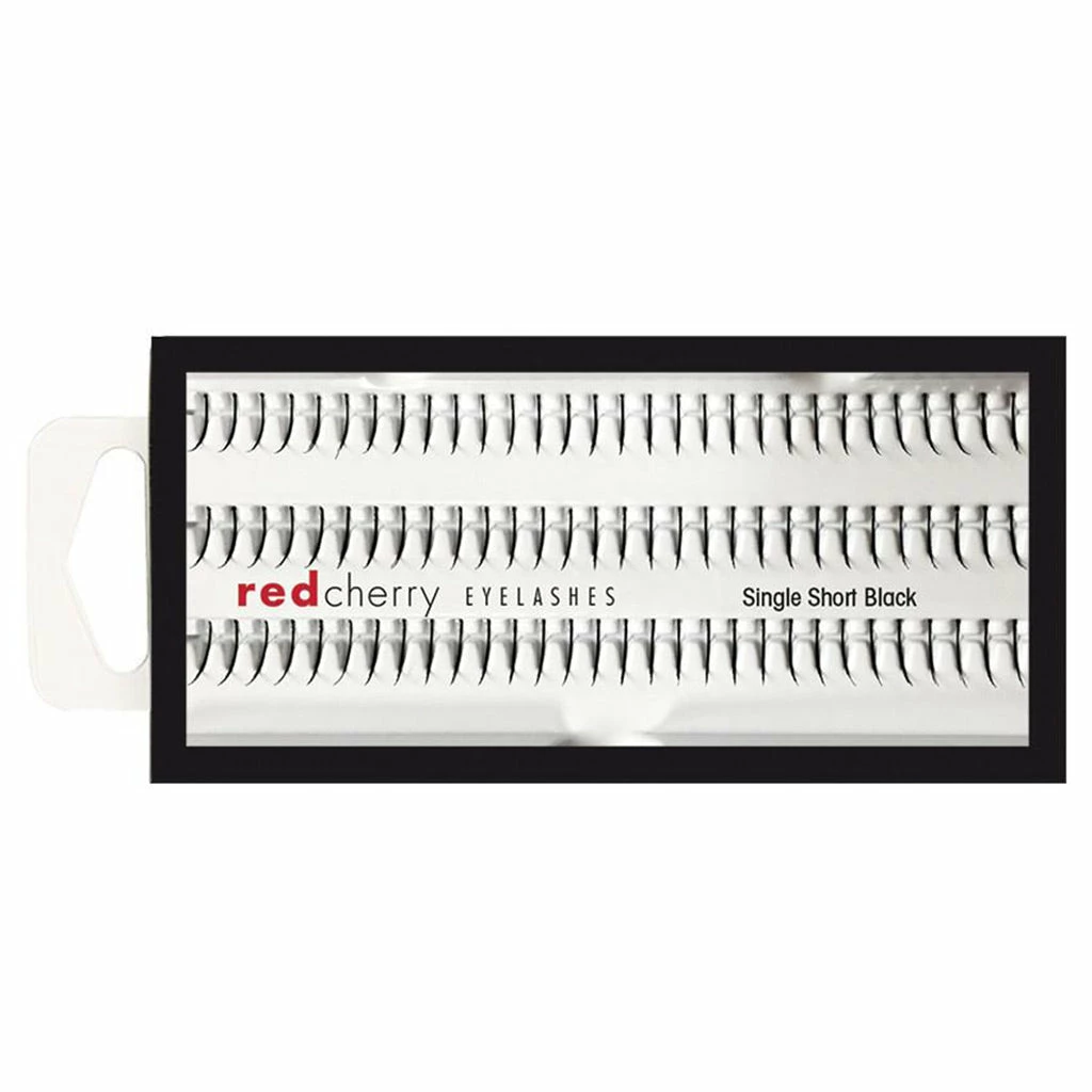 Red Cherry Lashes - Individual Single Short Black 3 Red Cherry Lashes - Individual Single Short Black
