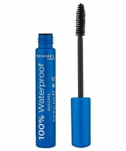 New Arrivals Rimmel 100% Waterproof Mascara 001 Black Black (8ml)